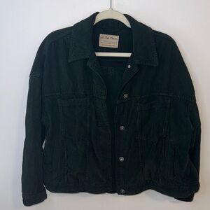 We The Free Dark Green Corduroy Jacket